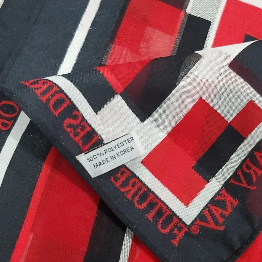 Mary Kay Future Sales Director Red and Black Graphic Scarf